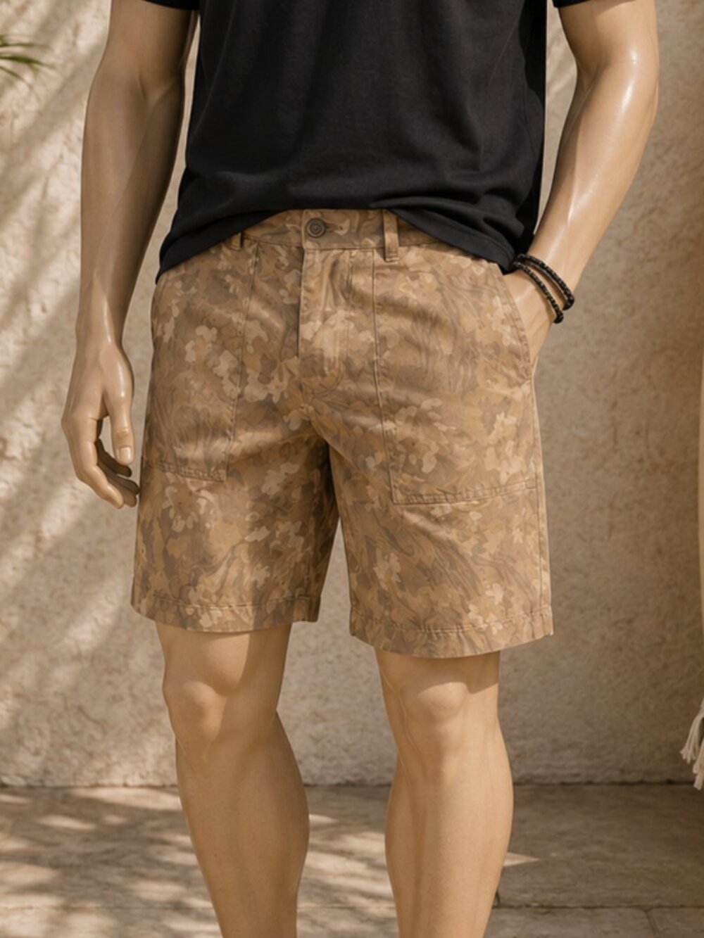 Sun + Stone Men's Utility Shorts – Size 34 – NWT – Tan Camo